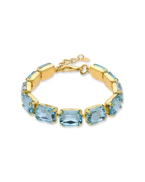 Luxenter Ankek armband afgewerkt in 18k geel goud