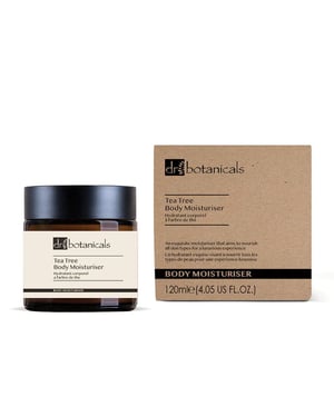 Dr. Botanicals Eucalyptus & Tea Tree Anti-Ageing Body Moisturiser 120ml for Fine Lines, Wrinkles, Dryness