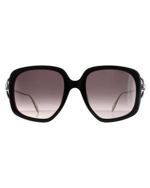 Alexander McQueen Square Womens Black Silver Grey Gradient AM0374S