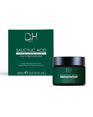 Dr H Salicylic Acid Anti-Ageing Day & Night Moisturiser 50ml for Acne, Blemishes, Large Pores, Dullness