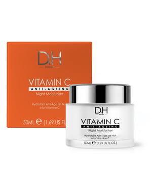 Dr H Vitamin C Anti-Ageing Night Moisturiser 50ml for Brightening, Dark Spots