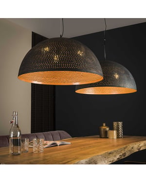 Hoyz Hoyz hanglamp Ø70 half ronde metalen hanglamp transparant