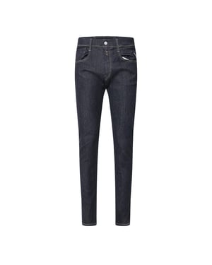 Herr Replay Anbass Slim-Fit Jeans i Blå