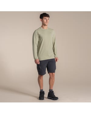 Craghoppers Heren Abel Nosilife T-shirt met lange mouwen (Bayleaf)