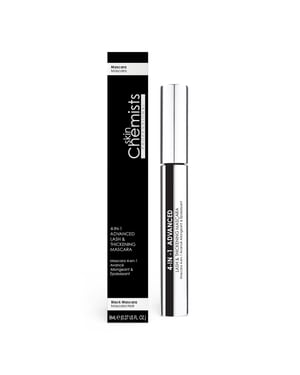 skinChemists Advanced 4-in-1 Lash & Thickening Mascara 8ml for Volume, Length, Definition
