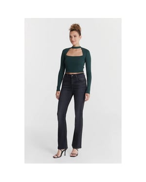 Cup of Joe Matilda dames flare jeans black vintage