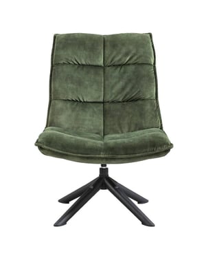 Multifurn Fauteuil lucas velvet mosgroen