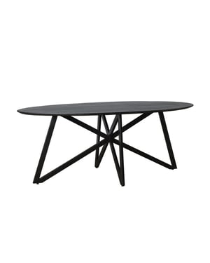 Livingfurn eetkamertafel oslo web acasia hout 200 cm