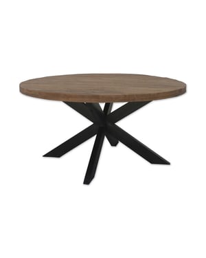 Brix ronde monderne eetkamertafel mangohout 140 cm -