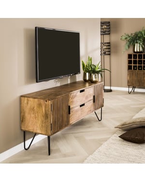 Hoyz Hoyz tv-meubel tweak massief mangohout tv-kast 135x35x55