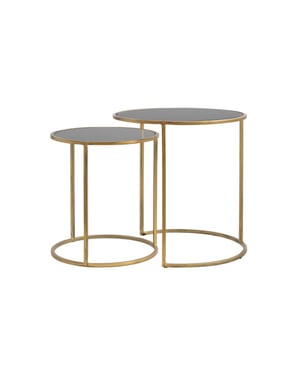 Light & Living bijzettafel duarte Ø50x52cm - set van 2