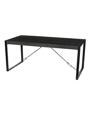 Livingfurn eetkamertafel norris 160x90 cm mangohout / gecoat staal