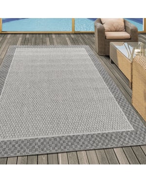Muratap Aruba binnen & buiten vloerkleed laagpolig grijs- 80x150 cm