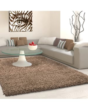 Muratap Basic shaggy vloerkleed caramel hoogpolig- 300x400 cm