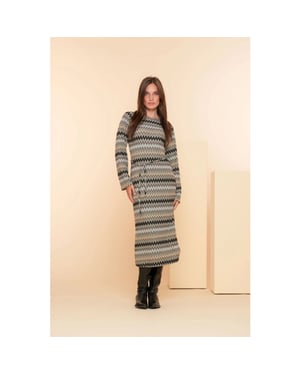 Geisha 47610-20 dress sand/black