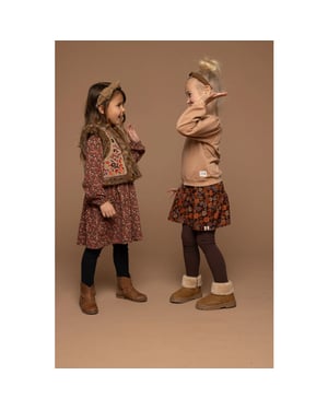 Looxs Revolution Gilet borduursels imitatie bont voor meisjes in de kleur