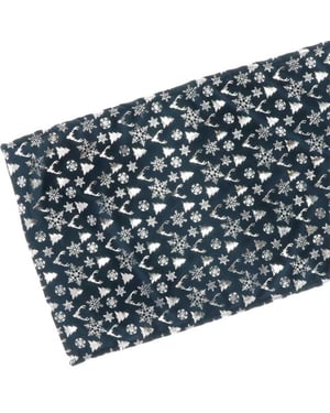 Unique Living | tafelloper bernt 45x150cm dark blue