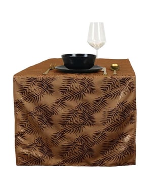 Unique Living | tafelloper sid 45x150cm leather brown
