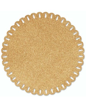 Unique Living | placemat xmas | rond | polyester | | Ø38cm