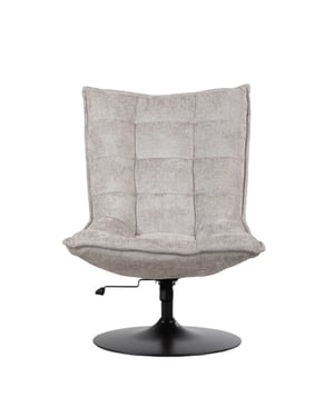 Furnilux Fauteuil sam licht van stof met en ronde voet verstelbaar