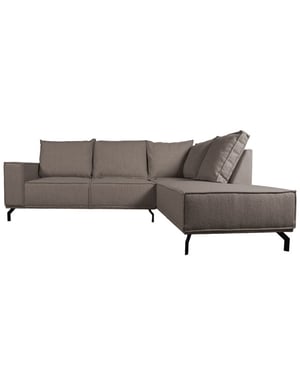 Home67 Hoekbank ron boucle brown 15 rechts