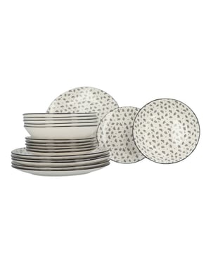 Secret de Gourmet Porseleinen servies-set iris 18-delig 6 persoons