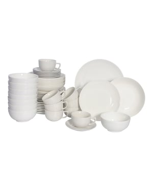 Luzzo ® cardiff serviesset 8 persoons 48 delig servies porselein