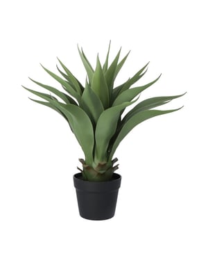 Kopu ® kunstplant agave 57 cm in zwarte pot 25 bladeren nepplant