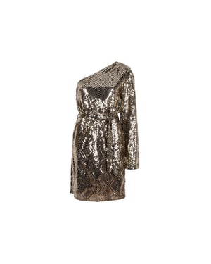 Lofty Manner Dress lotta goudkleurig