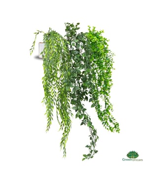 GreenDream ® 3 verschillende hangplanten kunstplanten in pot decoratief -