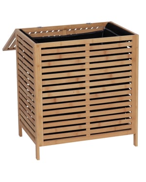 4goodz Bamboe wasmand 90 liter met waszak en deksel -