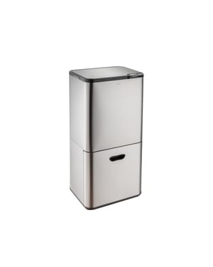 Luzzo ® kansas push prullenbak 63 liter afvalscheiding 4 vakken afval scheiden