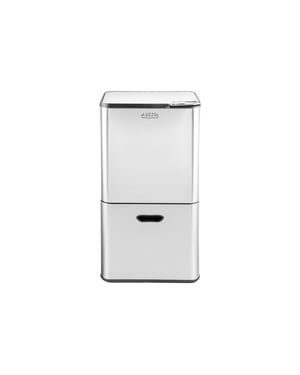 Luzzo ® kansas push prullenbak 63 liter afvalscheiding 4 vakken afval scheiden
