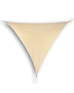 Hanse® Schaduwdoek driehoek waterdoorlatend 3x3x3 m zonnedoek