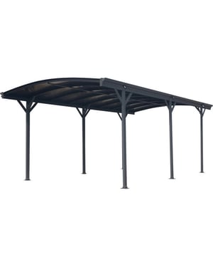 Westmann Aluminium carport met rond dak model bergen - 505x300x220cm