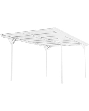 Westmann Aluminium carport met plat dak helsinki - 503x305x232cm