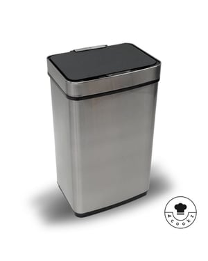 4cookz ® prullenbak met sensor 60 liter hygiënisch sensorprullenbak rvs 2