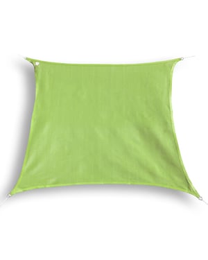 Hanse® Schaduwdoek vierkant waterdoorlatend 2,5x2,5 m zonnedoek lime