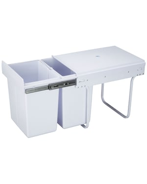 4cookz ® inbouw prullenbak afvalscheiding 26 cm breed 30 liter -