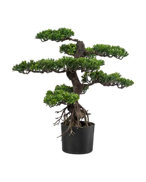 Kopu ® kunstplant bonsai 65 cm in zwarte pot bonsai boompje