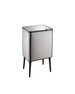 Luzzo ® kansas push/touch prullenbak 36 liter met extra aanrechtafvalbakje -
