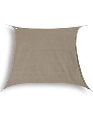 Hanse® Schaduwdoek vierkant waterdoorlatend 2x2 m zonnedoek