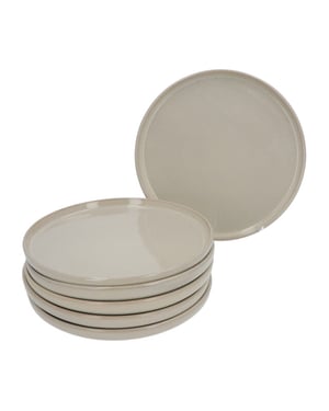 Secret de Gourmet Ontbijtborden terre set 6 stuks geglazuurd keramiek 21 cm -