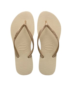 Havaianas Slim | sand grey/light golden teenslippers dames