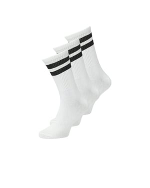 Jack & Jones Heren tennissokken wit 3-pack