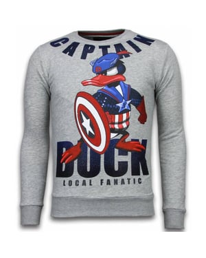 Local Fanatic Captain duck rhinestone sweater