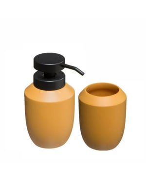 Casa di Elturo Badkamer set scandinavic zeeppompje & beker oker