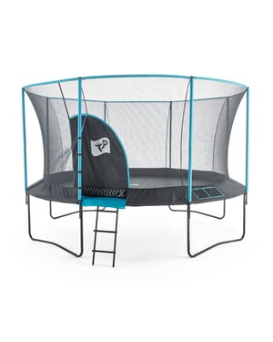TP Toys Trampoline 427 cm genius 14 met veiligheidsnet zwart/