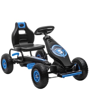 4goodz Skelter trapauto met luchtbanden 370-256v00bu blauw