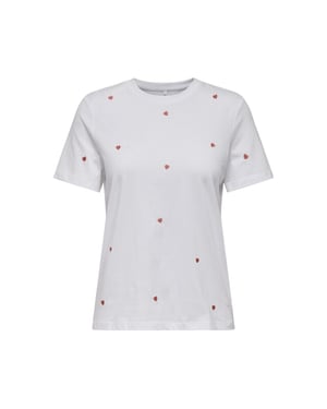 Only onlketty life s/s o-neck top jrs no 15288473 heart